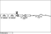 FORD23807A023231 Výfukový systém MTS