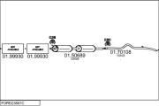 FORD23807C023231 Výfukový systém MTS