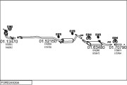 FORD24920A001484 Výfukový systém MTS