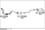 FORD29750A058967 Výfukový systém MTS