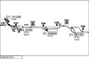 FORD30737A132337 Výfukový systém MTS