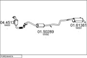 FORD36467A058967 Výfukový systém MTS