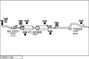 FORD37729A017782 Výfukový systém MTS
