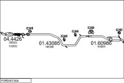 FORD40750A022510 Výfukový systém MTS