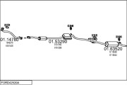 FORD42920A001526 Výfukový systém MTS