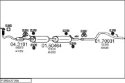 FORD43729A014849 Výfukový systém MTS