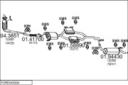 FORD54920A005744 Výfukový systém MTS