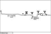 FORD55750A000689 Výfukový systém MTS