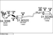 FORD57760A016361 Výfukový systém MTS