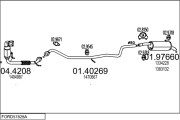 FORD57828A018329 Výfukový systém MTS
