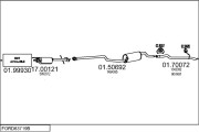 FORD63719B020862 Výfukový systém MTS