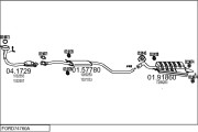 FORD74760A012383 Výfukový systém MTS