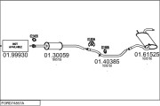FORD74857A007967 Výfukový systém MTS