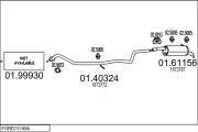 FORD75189A028237 Výfukový systém MTS