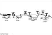 FORD76789A030407 Výfukový systém MTS