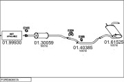 FORD80857A007966 Výfukový systém MTS