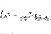 FORD80920A001477 Výfukový systém MTS