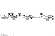 FORD81098A001581 Výfukový systém MTS