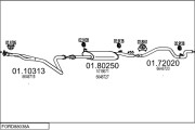 FORD88038A001122 Výfukový systém MTS