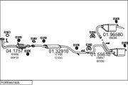 FORD88750A001591 Výfukový systém MTS