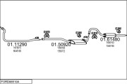 FORD88910A000329 Výfukový systém MTS