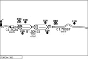 FORD94739C015643 Výfukový systém MTS