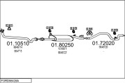 FORD98428A001122 Výfukový systém MTS