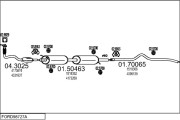 FORD98727A131990 Výfukový systém MTS