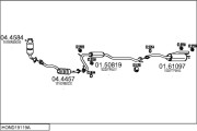 HOND19119A030359 Výfukový systém MTS