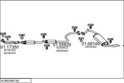 HOND48910A006107 Výfukový systém MTS