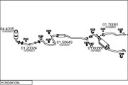 HOND88709A019241 Výfukový systém MTS