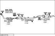 LANC15777A025512 Výfukový systém MTS