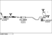 LAND17828A015429 Výfukový systém MTS