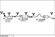 LAND18740A011626 Výfukový systém MTS