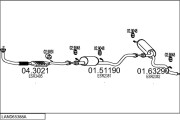 LAND65388A005337 Výfukový systém MTS