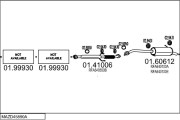 MAZD45890A009913 Výfukový systém MTS