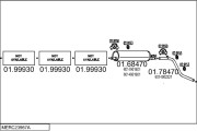 MERC23967A034383 Výfukový systém MTS