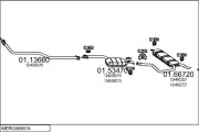 MERC66987A000492 Výfukový systém MTS