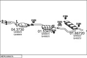 MERC69987A000482 Výfukový systém MTS