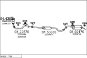 NISS51778A133828 Výfukový systém MTS