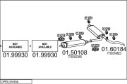 OPEL02448A015708 Výfukový systém MTS