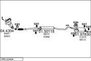 OPEL02569A018177 Výfukový systém MTS