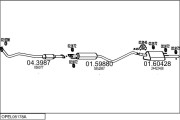 OPEL05178A005913 Výfukový systém MTS