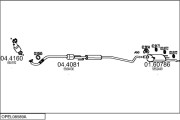OPEL08589A019948 Výfukový systém MTS