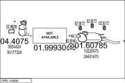 OPEL14589A019147 Výfukový systém MTS