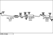 OPEL19188A054924 Výfukový systém MTS