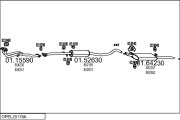 OPEL20178A014244 Výfukový systém MTS