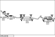 OPEL24678B017712 Výfukový systém MTS