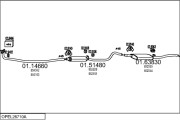 OPEL26710A000533 Výfukový systém MTS