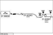OPEL38478A107796 Výfukový systém MTS